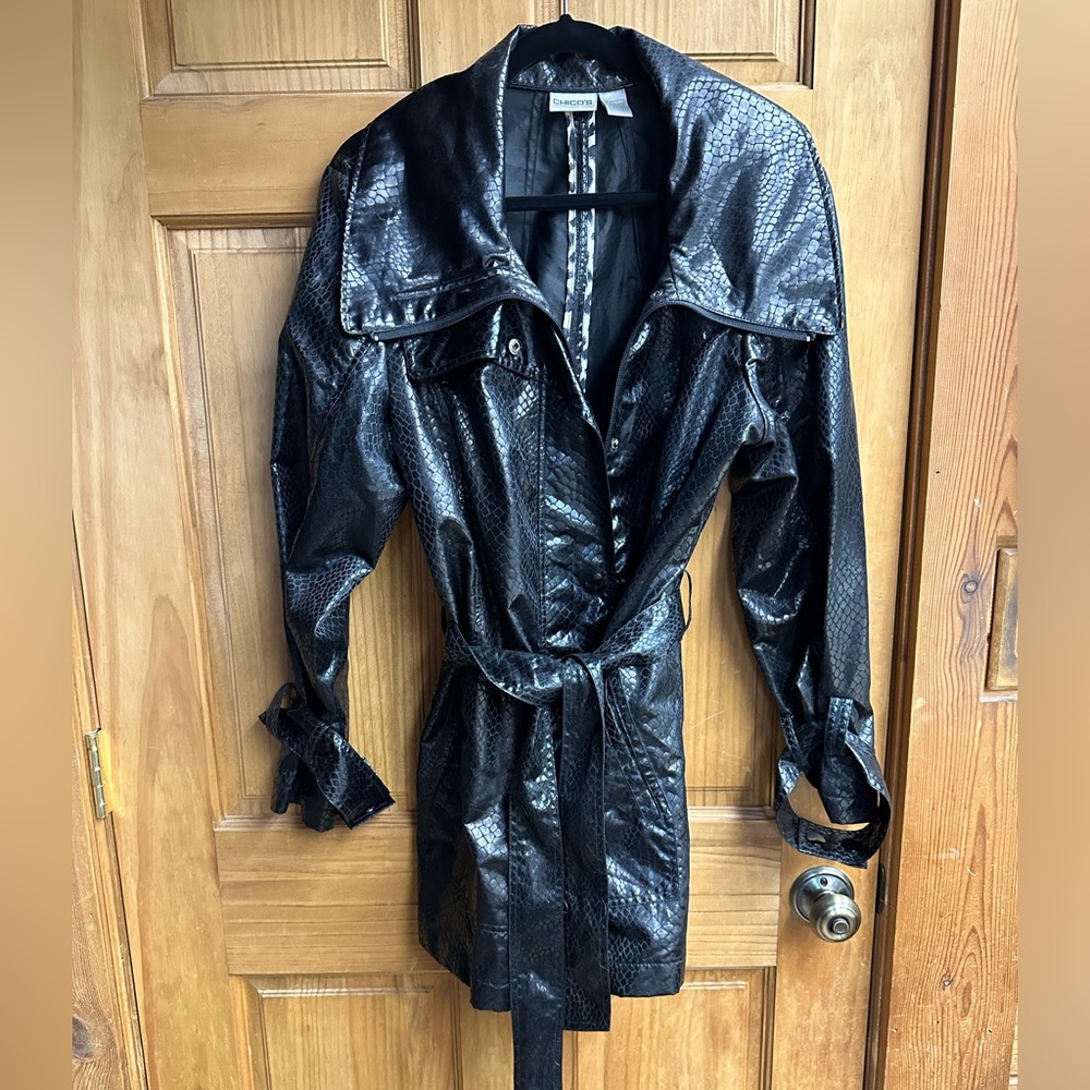 Chico’s Python Rain Jacket - image 1